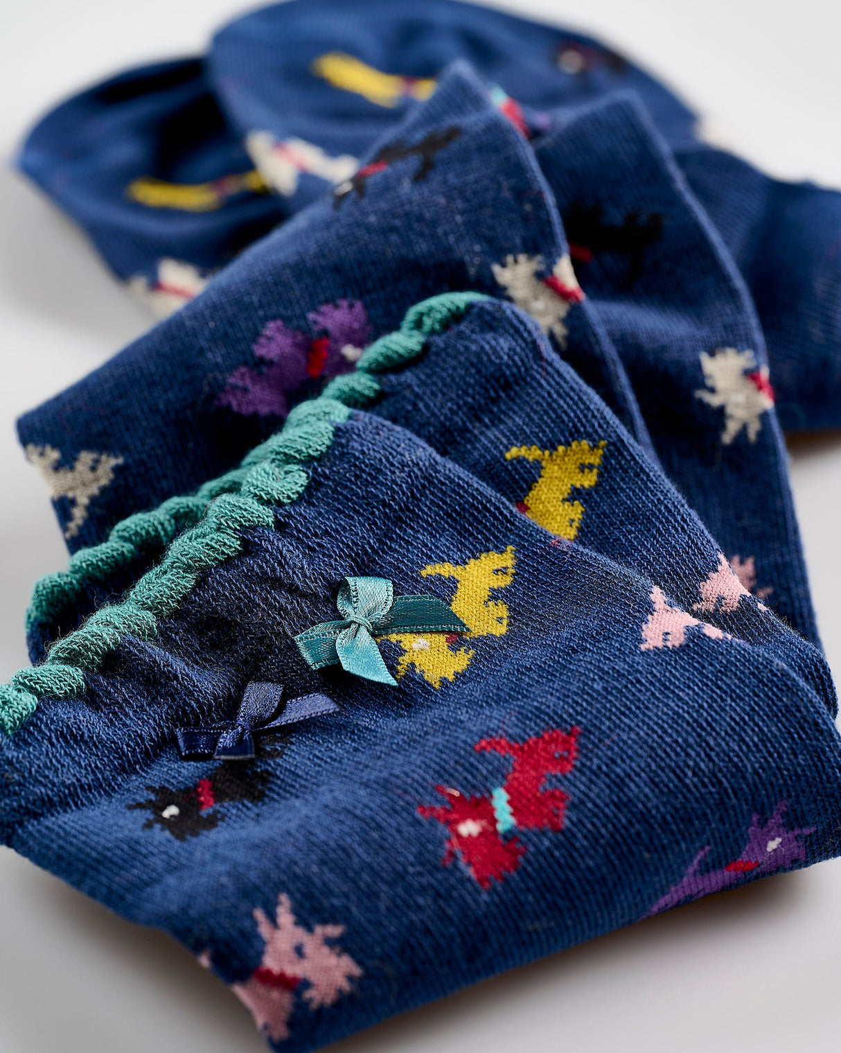 Navy-Scottie-Dog-Knee-Socks