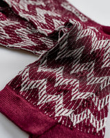 Burgundy-Glitter-Ankle-Socks