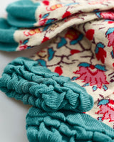 Floral-Ruffle-Ankle-Socks