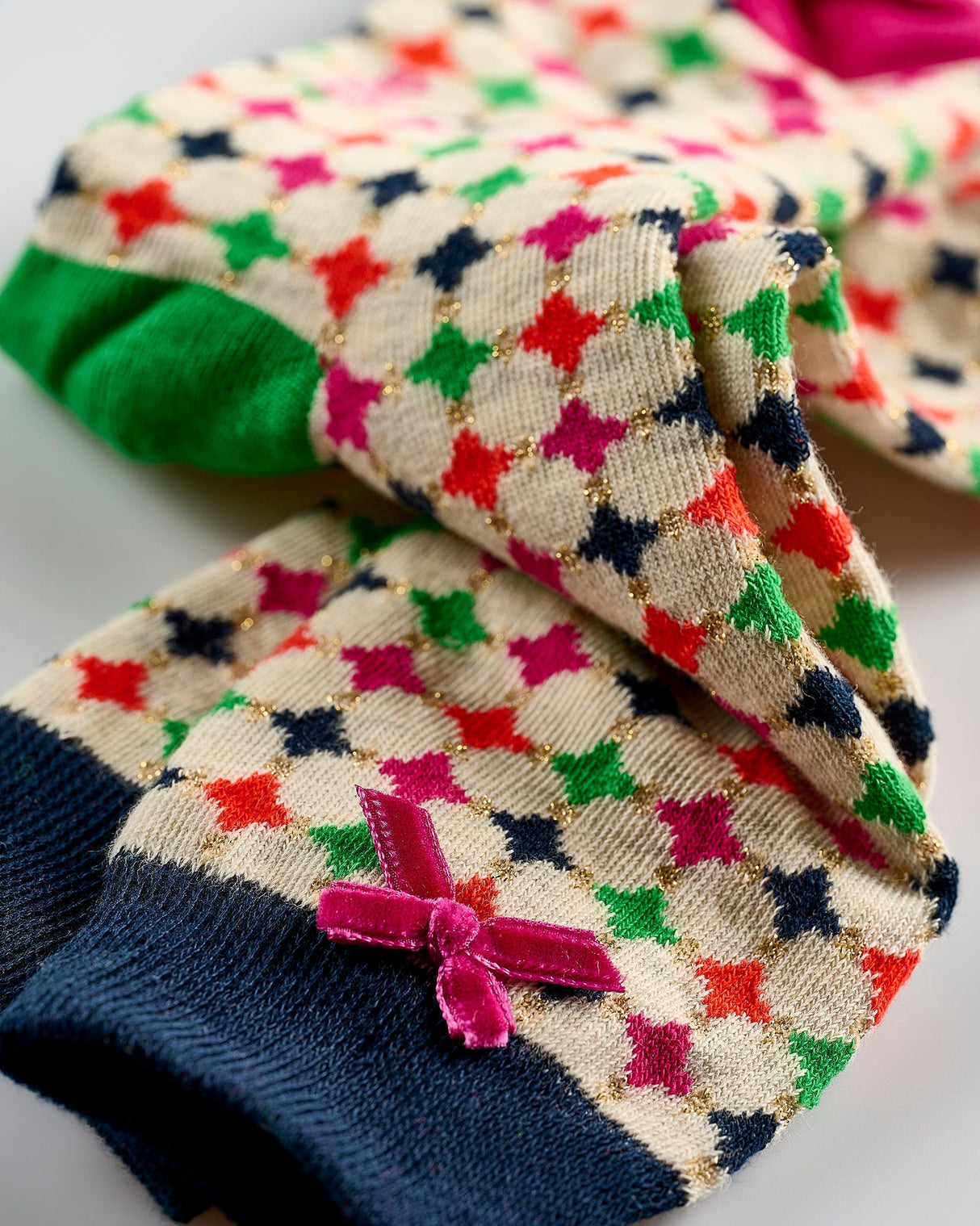 Multicolour-Diamond-Ankle-Socks