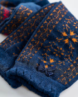 Navy-Neon-Orange-Ankle-Socks