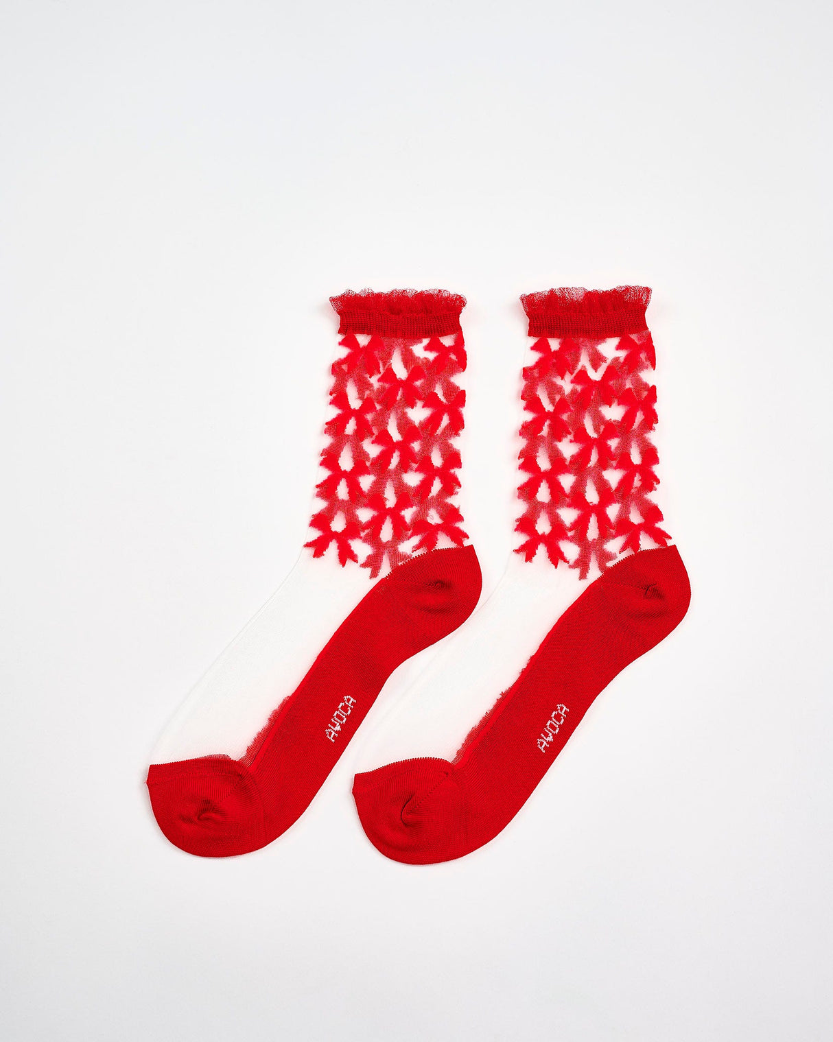 Red-Bow-Sheer-Ankle-Socks