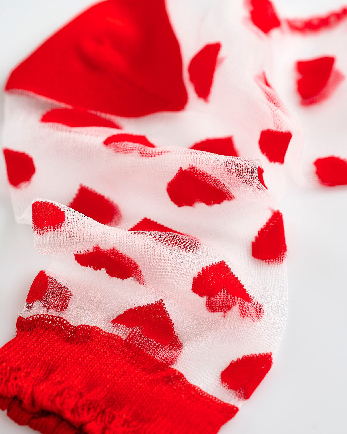 Sheer-Red-Heart-Ankle-Socks