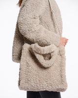 Beige-Brax-Faux-Fur-Bag