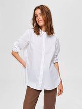 Bright White Ori Side Zip Shirt