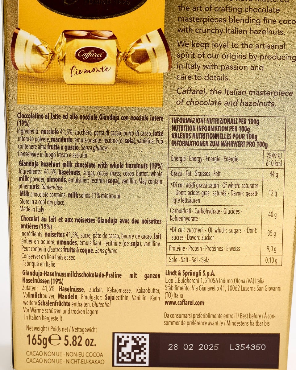 Caffarel Milk Piemonte