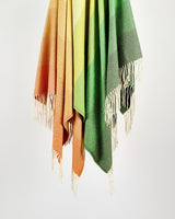 Ombre Tricolour Cashmere Blend Throw