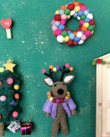 Handmade-Felt-Neon-Donner-Reindeer-Tree-Decoration