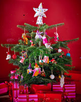 Handmade Felt Elfie Sheep Tree Decoration