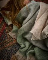 Celadon Contemporary Mohair Throw