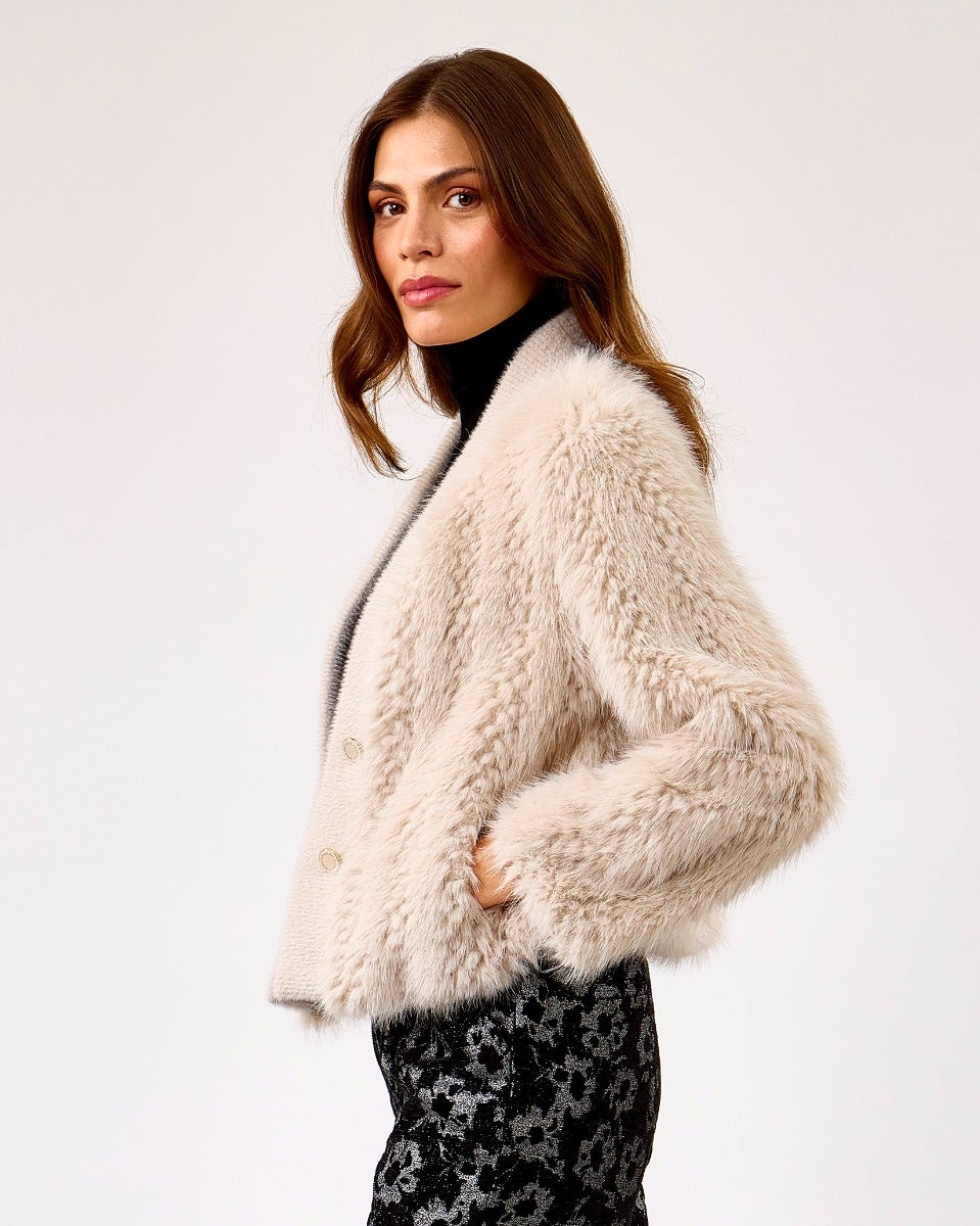 Birch Chaimae Short Faux Fur Jacket