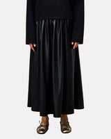 Black-Bourdin-Faux-Leather-Full-Skirt
