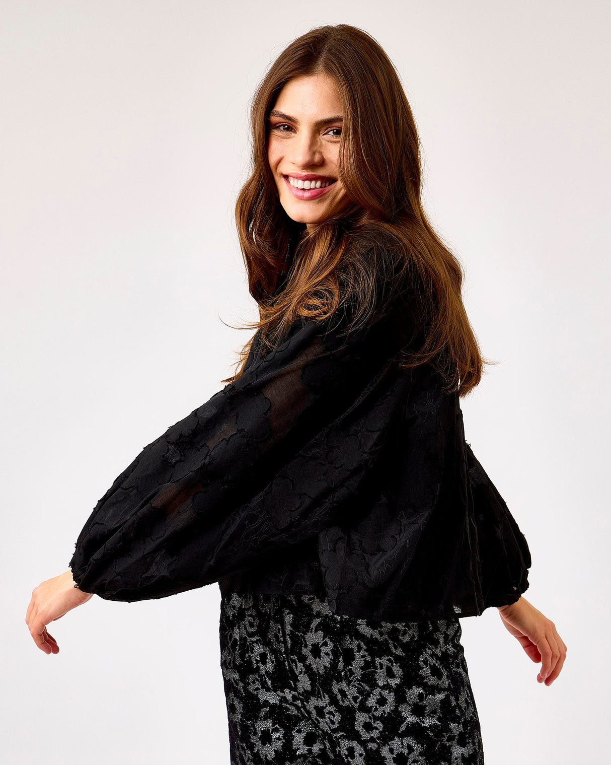 Black-Estefan-Puff-Sleeve-Blouse-