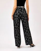 Black Russo Floral Print Pants