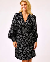 Black-Brooks-Floral-Print-Dress