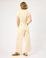 Cream Celestia Cotton Jumpsuit