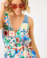 Mix & Match Print Consordia Sleeveless Dress