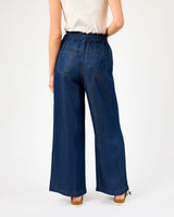 Navy Blue Lusitania Wide Leg Pants