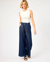 Navy Blue Lusitania Wide Leg Pants