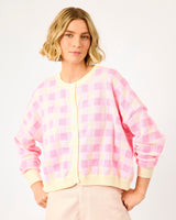 Pink-Check-Padina-Cardigan