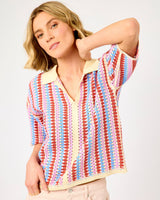 Violet-Multicolour-Stripe-Missy-Open-Knit-Top