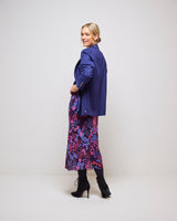 Navy Roger Pin Stripe Blazer