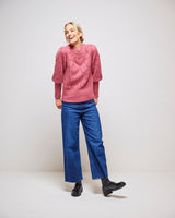 Dirty Pink Diana Beaded Pullover