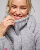 Grey & Pink Hearts Lidia Pullover