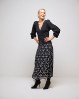 Black Sally V-Neck Cardigan