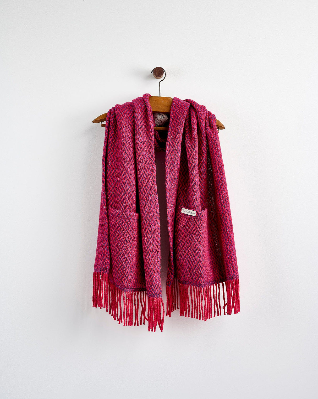 Coral-Mohair-Tweed-Coach-Pocket-Wrap