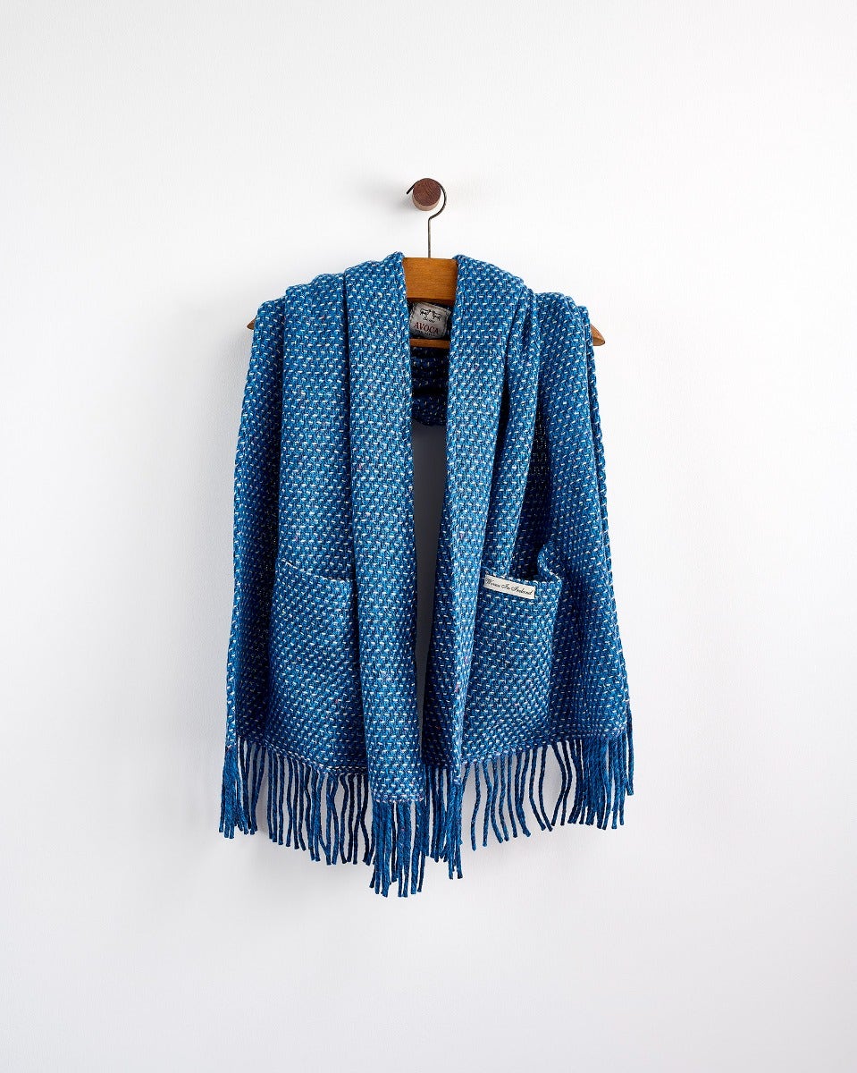Blue-Mohair-Tweed-Coach-Pocket-Wrap