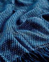 Blue Mohair Tweed Coach Pocket Wrap