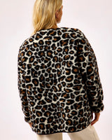 Leopard Textured Merino Wool Nordeen Jacket