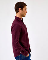 Oxblood-Red-Flannel-Shirt