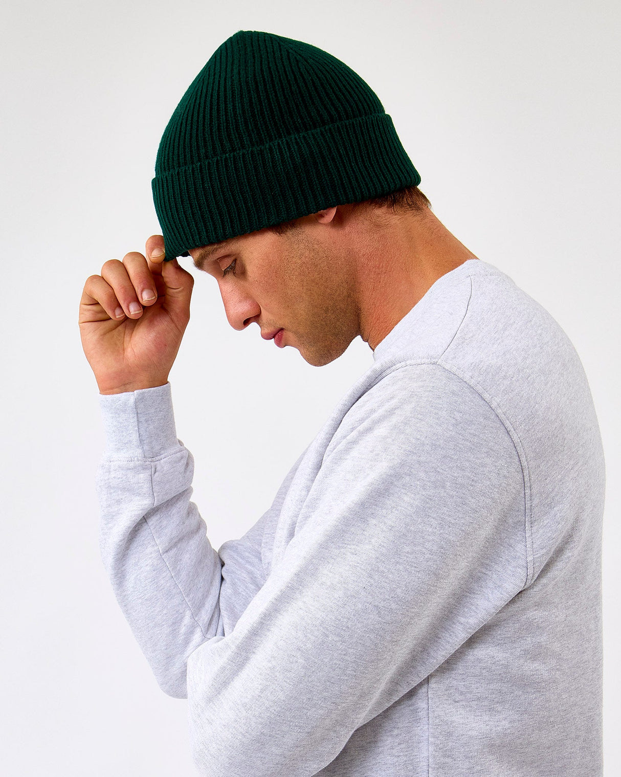 Emerald-Green-Merino-Wool-Beanie