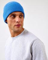 Pacific Blue Merino Wool Beanie