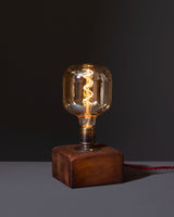 Salvaged Iroko Hardwood Dromod Table Lamp