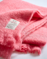 Coral Mohair Throw