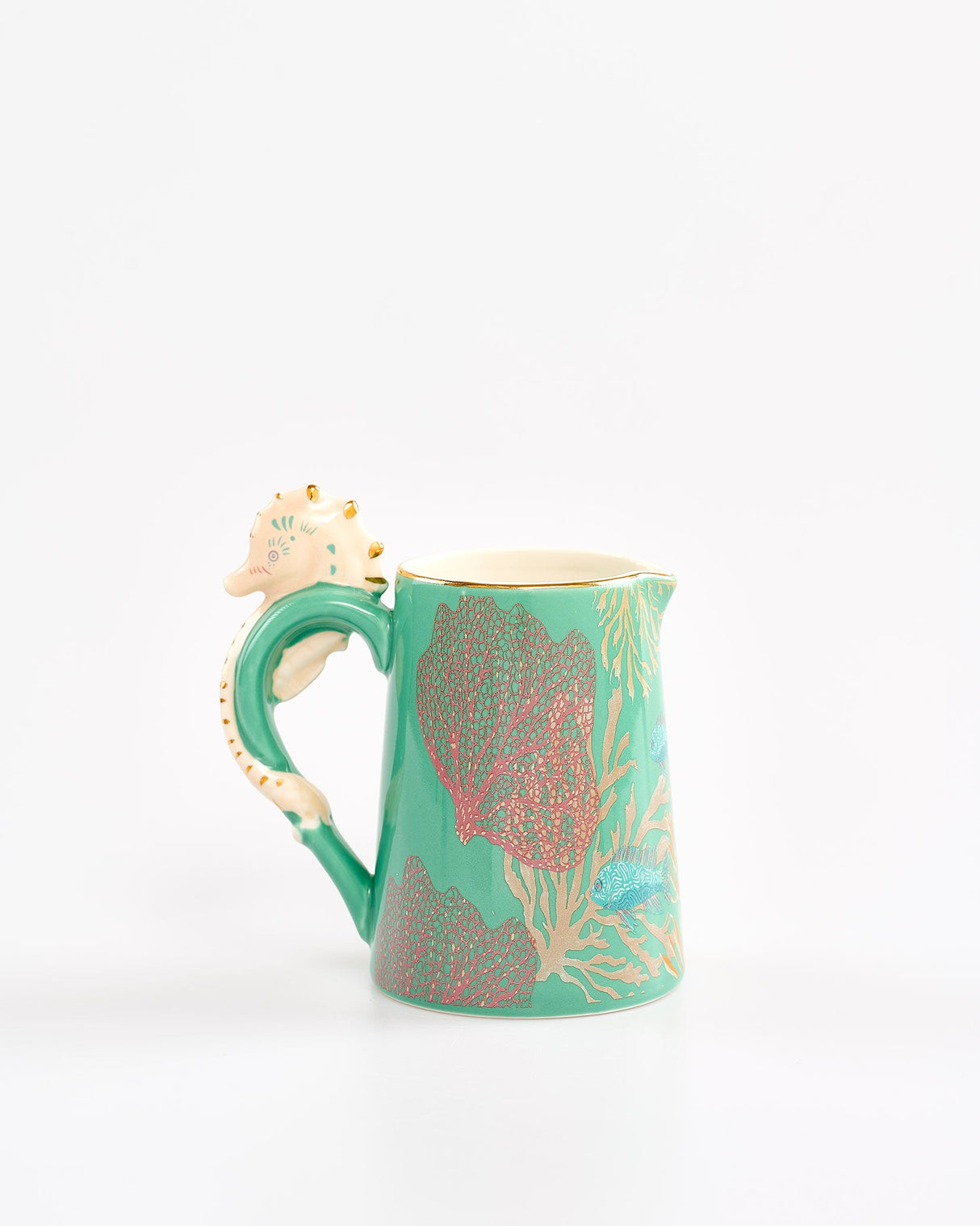 Coral Seahorse Jug