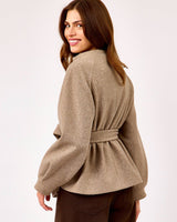 Birch Melange Cornelia Short Coat