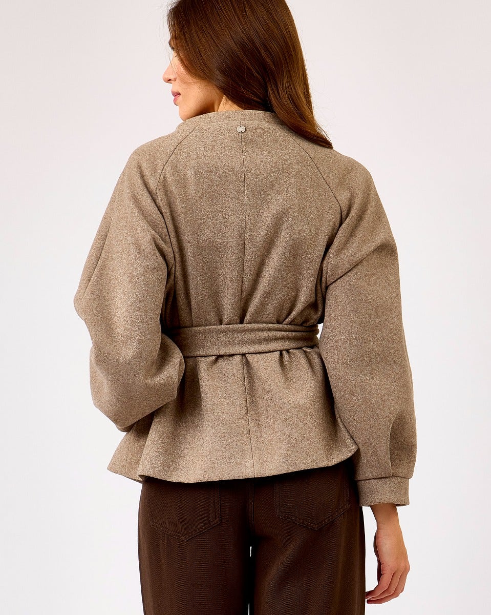 Birch Melange Cornelia Short Coat