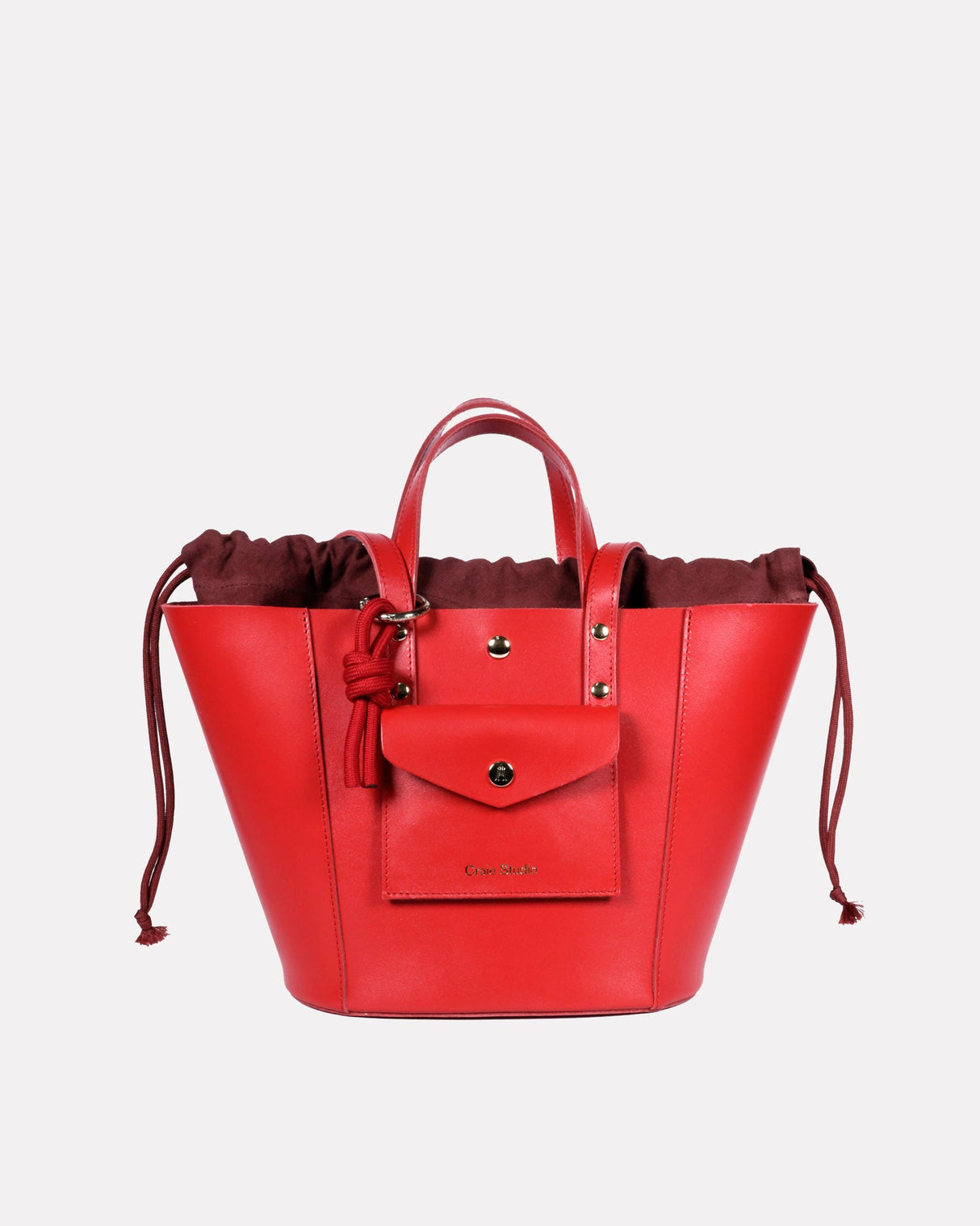 Lips-Red-Note-Calf-Leather-Bag