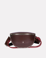 Chocolate-Brown-Smile-Stud-Calf-Leather-Bag