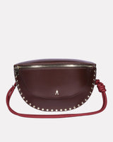 Chocolate-Brown-Smile-Stud-Calf-Leather-Bag