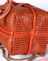 Red Leather Bibi Bucket Bag