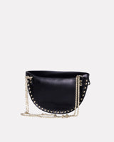 Black & Green Leather Smile Bag