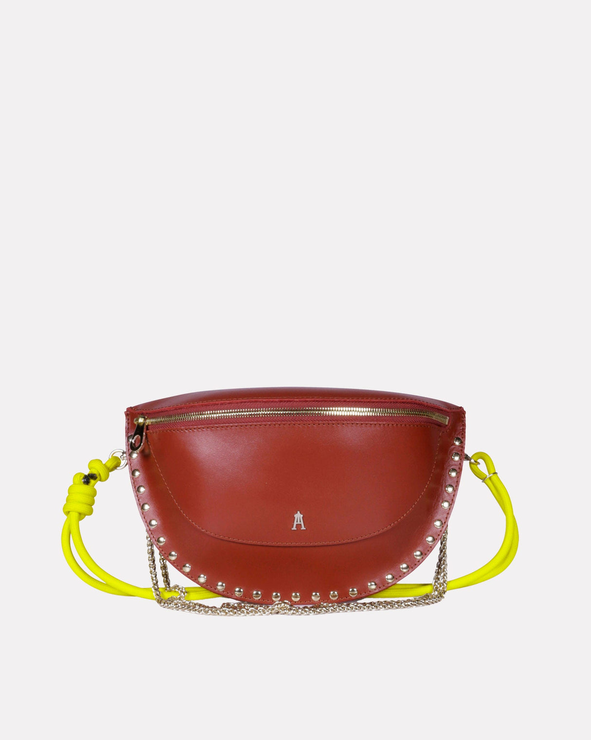 Brown-Yellow-Leather-Smile-Bag