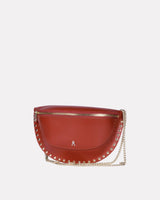 Brown & Yellow Leather Smile Bag