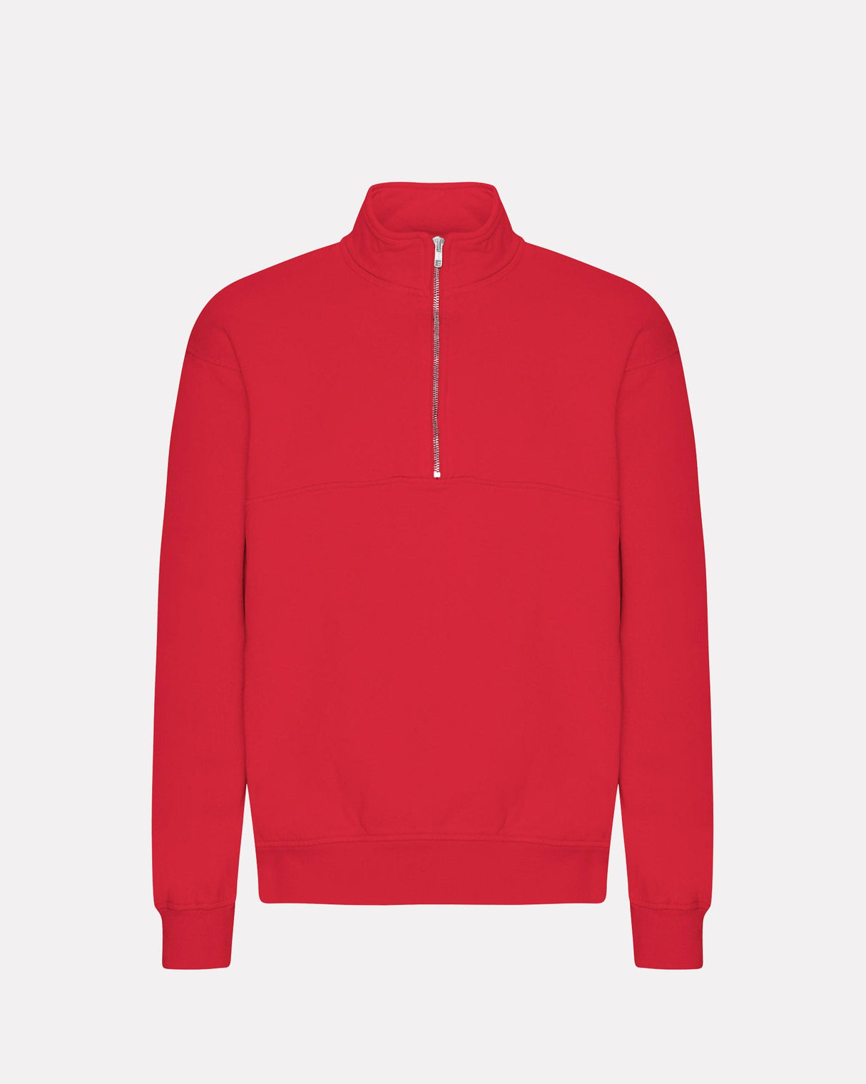 Scarlet-Red-Quarter-Zip-Sweatshirt