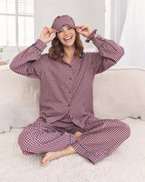 Pink Gingham Brushed Organic Cotton Pyjama Set